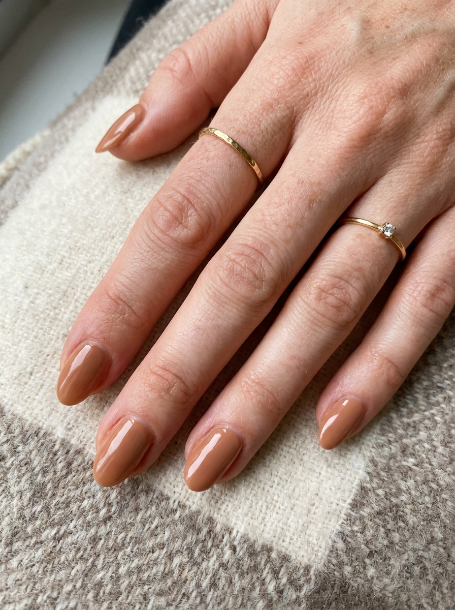 Brown Nude Ovale Nägel als Ovale Nägel Inspiration 2026